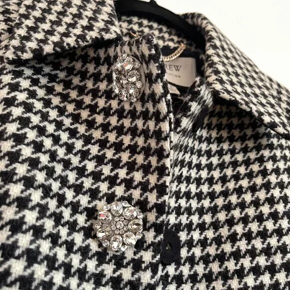 J. Crew Collection Car Coat in Houndstooth English Wool - Picture 5 of 7